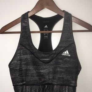 NWOT Techfit climalite adidas grey&white sportbra